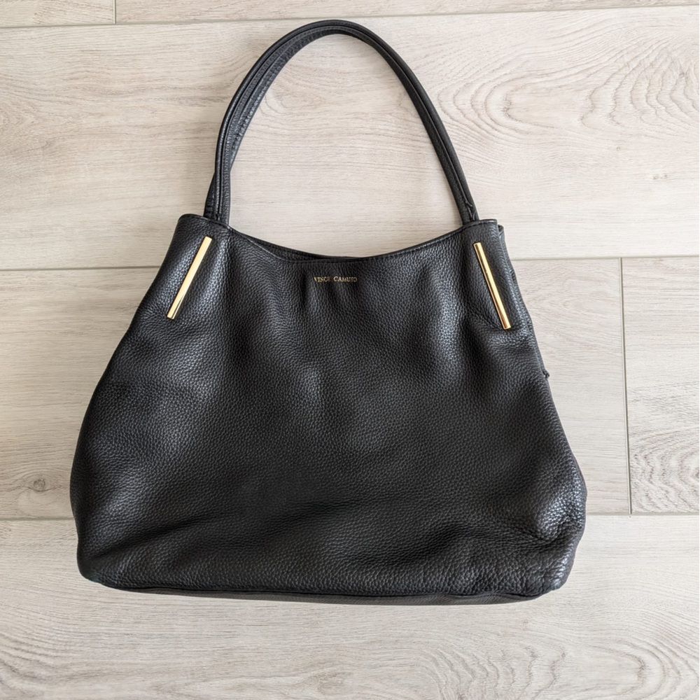 Vince Camuto Genuine Leather Hobo Bag